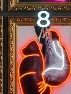 The Fighter illuminated artwork from the High Stakes collection