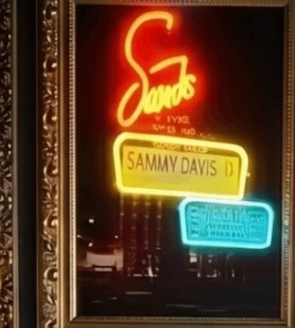 Sammy Davis Jr. illuminated artwork from the High Stakes collection