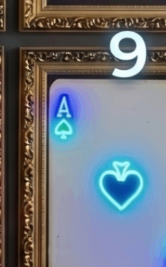 Ace of Hearts illuminated artwork from the High Stakes collection
