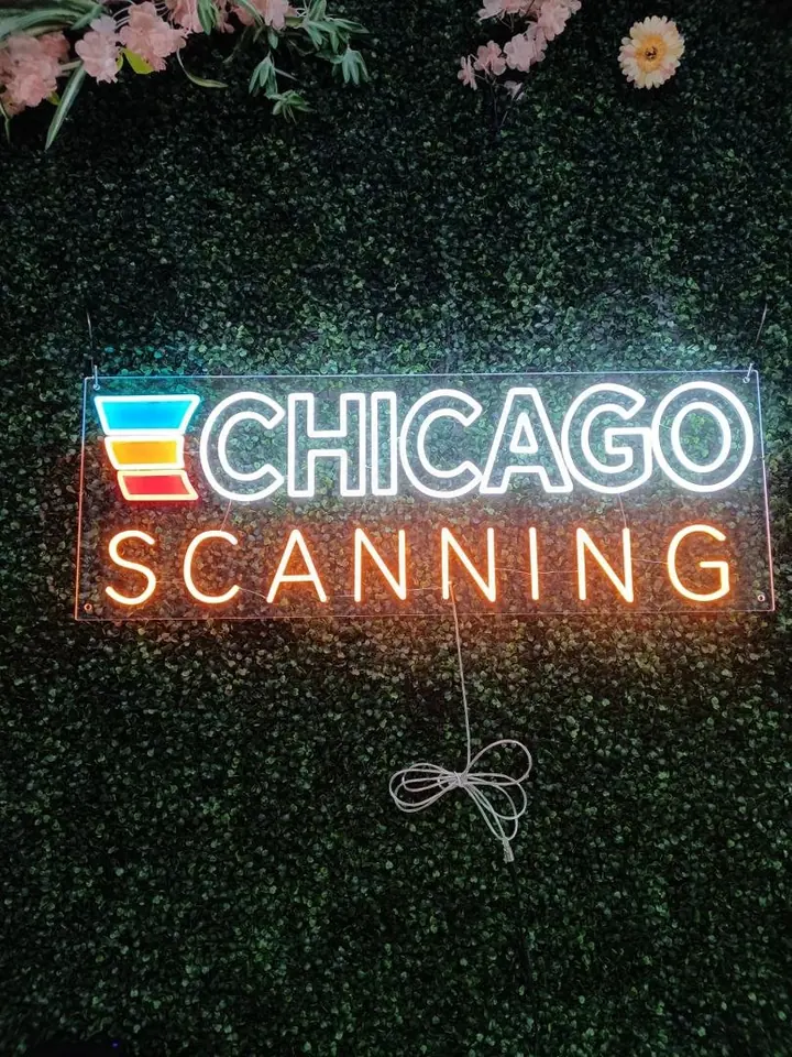 Chicago Scanning LED neon logo sign