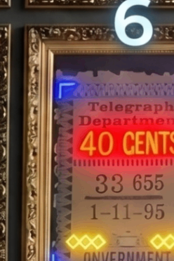 The Telegram illuminated artwork from the High Stakes collection